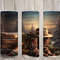 Seamless Country Western Boots & Hat Design, Christmas 20 oz Skinny Straight Tumbler Sublimation Design, Tumbler Wrap, PNG Digital Download.jpg