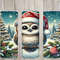 Seamless Cute Baby Owl & Santa Hat Design, Christmas 20 oz Skinny Straight Tumbler Sublimation Design, Tumbler Wrap, PNG Digital Download.jpg