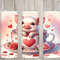 Seamless Cute Teacup Pig & Hearts Design, Valentine's 20 oz Skinny Straight Tumbler Sublimation Design, Tumbler Wrap, PNG Digital Download.jpg