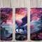 Seamless Fantasy Pegasus Forest Design, Pegasus 20 oz Skinny Straight Tumbler Sublimation Design, Tumbler Wrap, PNG Digital Download.jpg
