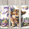 Seamless Mardi Gras Cute Highland Cow Design, Mardi Gras 20oz Skinny Straight Tumbler Sublimation Design, Tumbler Wrap, PNG Digital Download 1.jpg