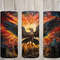 Seamless Mythical Apocalyptic Phoenix Design, Phoenix 20 oz Skinny Straight Tumbler Sublimation Design, Tumbler Wrap, PNG Digital Download.jpg