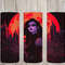 Seamless Neon Goth Vampire Design, Halloween 20 oz Skinny Straight Tumbler Sublimation Design, Tumbler Wrap, PNG File, Digital Download.jpg