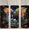 Seamless Rainbow Black Pegasus Floral Design, Pegasus 20 oz Skinny Straight Tumbler Sublimation Design, Tumbler Wrap, PNG Digital Download.jpg