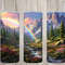 Seamless Rainbow Mountain Landscape Design, Landscape 20 oz Skinny Straight Tumbler Sublimation Design, Tumbler Wrap, PNG Digital Download.jpg