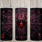Seamless Red Gem Crystal Spider Design, Halloween 20 oz Skinny Straight Tumbler Sublimation Design, Tumbler Wrap, PNG File, Digital Download.jpg