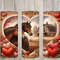 Seamless Rustic Horses & Red Hearts Design, Valentine's 20 oz Skinny Straight Tumbler Sublimation Design, Tumbler Wrap, PNG Digital Download.jpg
