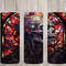 Seamless Stained Glass Zombie Design, Halloween 20 oz Skinny Straight Tumbler Sublimation Design, Tumbler Wrap, PNG File, Digital Download.jpg