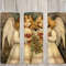 Seamless Vintage Cute Christmas Angels Design, Christmas 20oz Skinny Straight Tumbler Sublimation Design, Tumbler Wrap, PNG Digital Download.jpg
