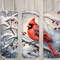 Seamless Vintage Winter Cardinal Design, Christmas 20 oz Skinny Straight Tumbler Sublimation Design, Tumbler Wrap, PNG Digital Download.jpg