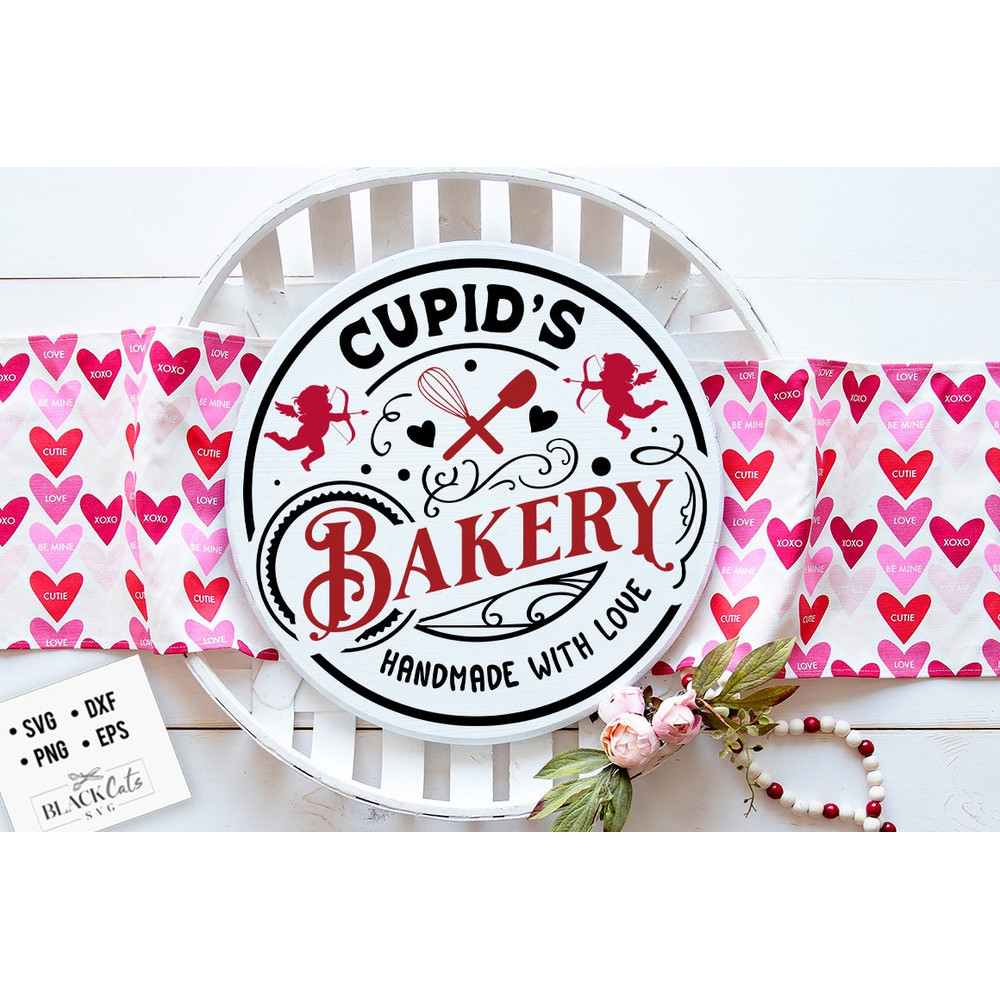 Cupid's Bakery SVG, Farmhouse Valentine svg, Cupid's Bakery,  Cupid's Round label svg, Love potion svg, Premium Love Potions svg.jpg