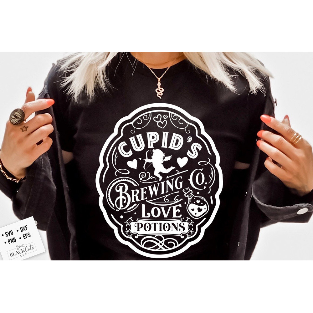 Cupid's Brewing Co SVG, Farmhouse Valentine svg, Cupid's Brewing Co SVG, Cupid's Round label svg, Love potion svg, Premium Love Potions svg 3.jpg