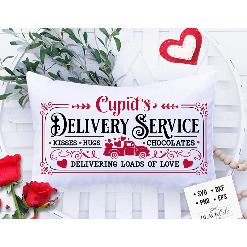 Cupid's Delivery Co svg, Cupid's Delivery svg, Love truck svg, Farmhouse Valentine svg.jpg
