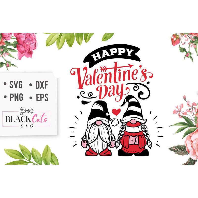Happy Valentines Day SVG, Valentine's Day SVG, Valentine Gnome Svg, Gnome Svg.jpg