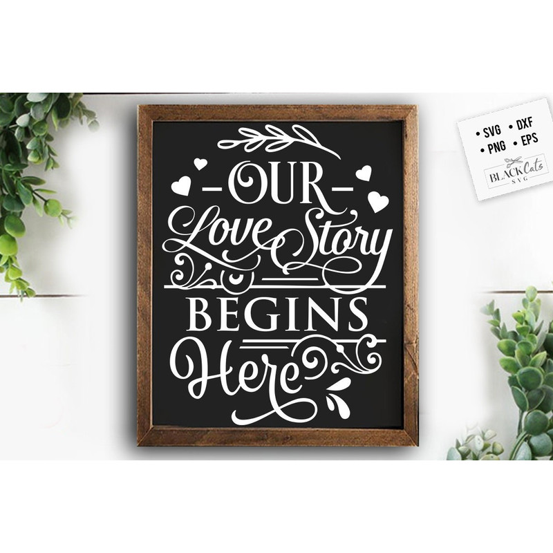 Our love story begins here SVG, Valentine's Day SVG, Valentine Shirt Svg, Love Svg.jpg