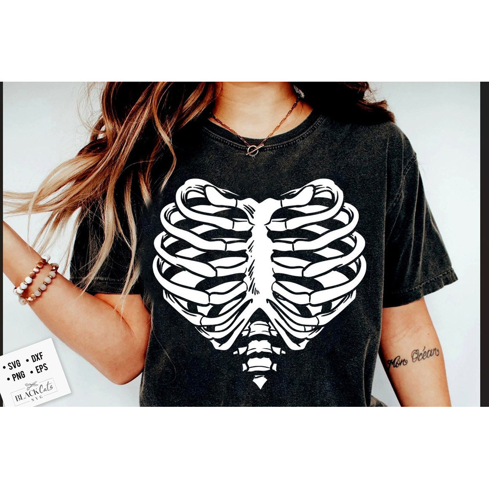 Rib Cage SVG, Skeleton Valentines Day svg, Skeleton valentine's day SVG, valentine's day skeleton SVG, Romantic skeleton svg.jpg