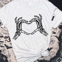 skeleton hands making heart svg, skeleton valentines day svg, skeleton valentines day svg, romantic skeleton svg