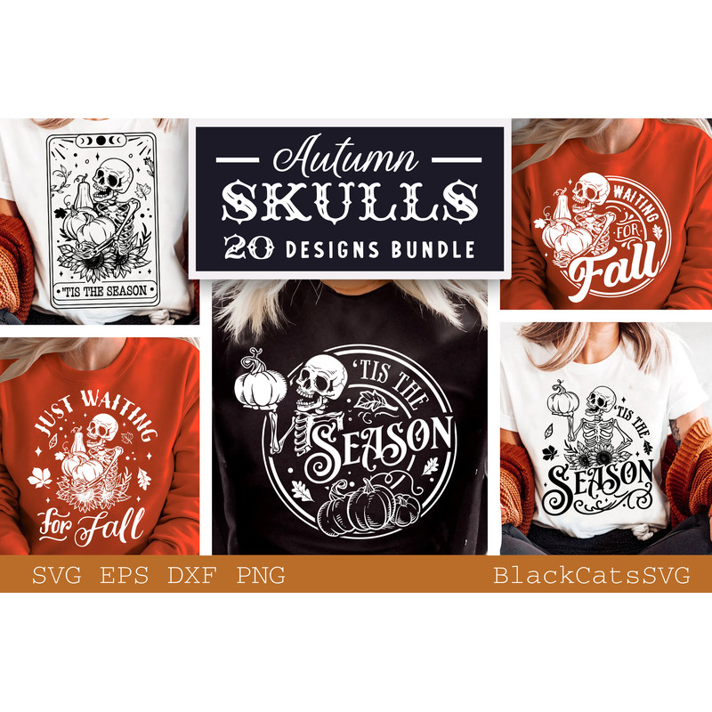 Autumn skulls Bundle svg, Halloween skulls tarot svg, Tarot cards funny Bundle SVG, tarot cards svg, tarot bundle svg, funny tarot cards svg.jpg