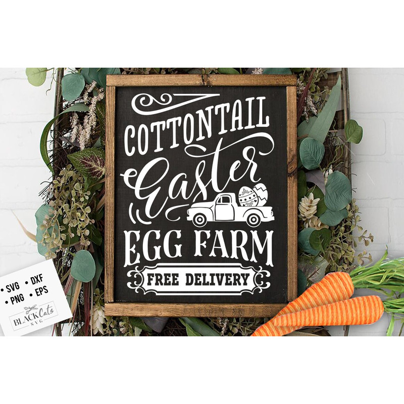 Cottontail's Easter egg Farm svg, Cottontail SVG, Easter SVG,  Cottontail Farms SVG, Easter Bunny svg, Vintage Easter svg.jpg