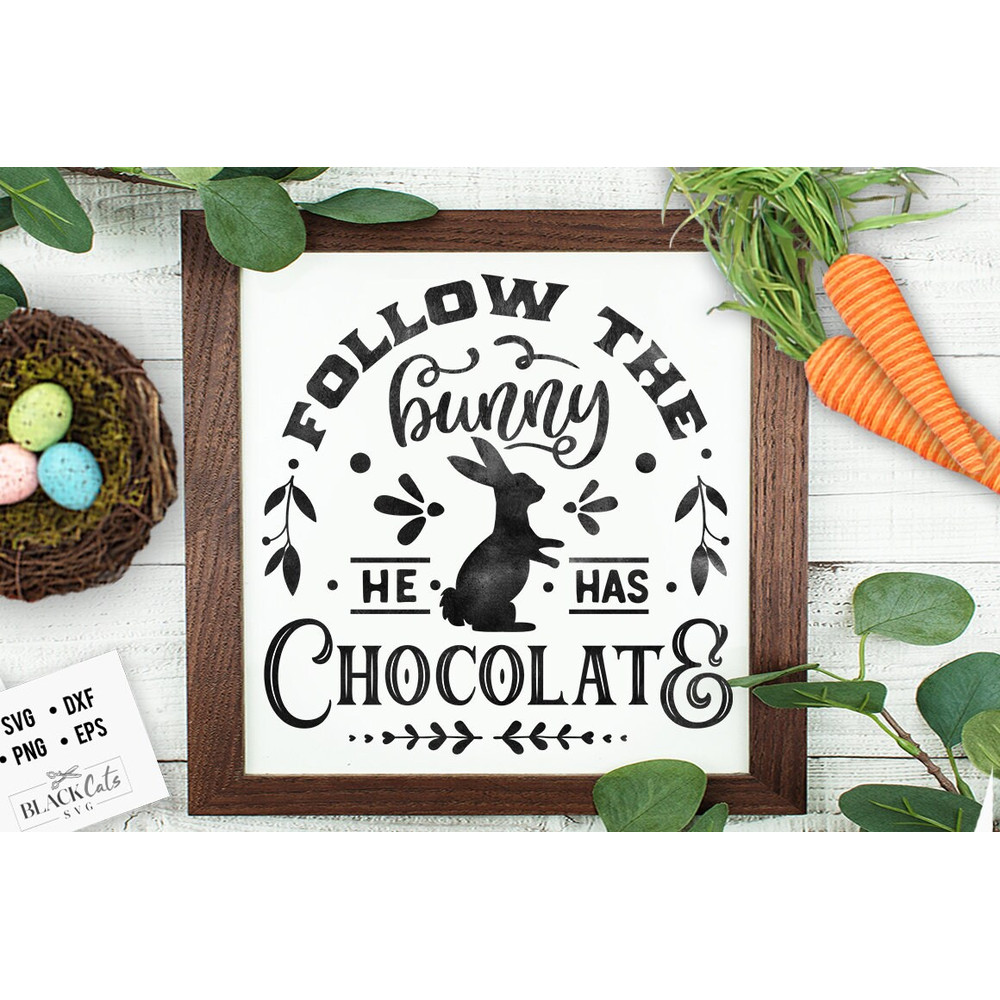 Follow the bunny svg, Easter Bunny SVG,  Cottontail Farms SVG, Easter Bunny svg, Vintage Easter svg.jpg