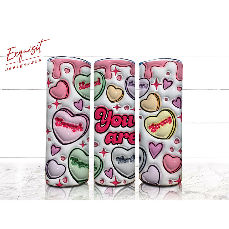 3D You Are Bible Valentine Inflated Tumbler Wrap, Self Love Valentine Puffy 20oz Tumbler Sublimation, Happy Valentine Puff Design Tumbler.jpg