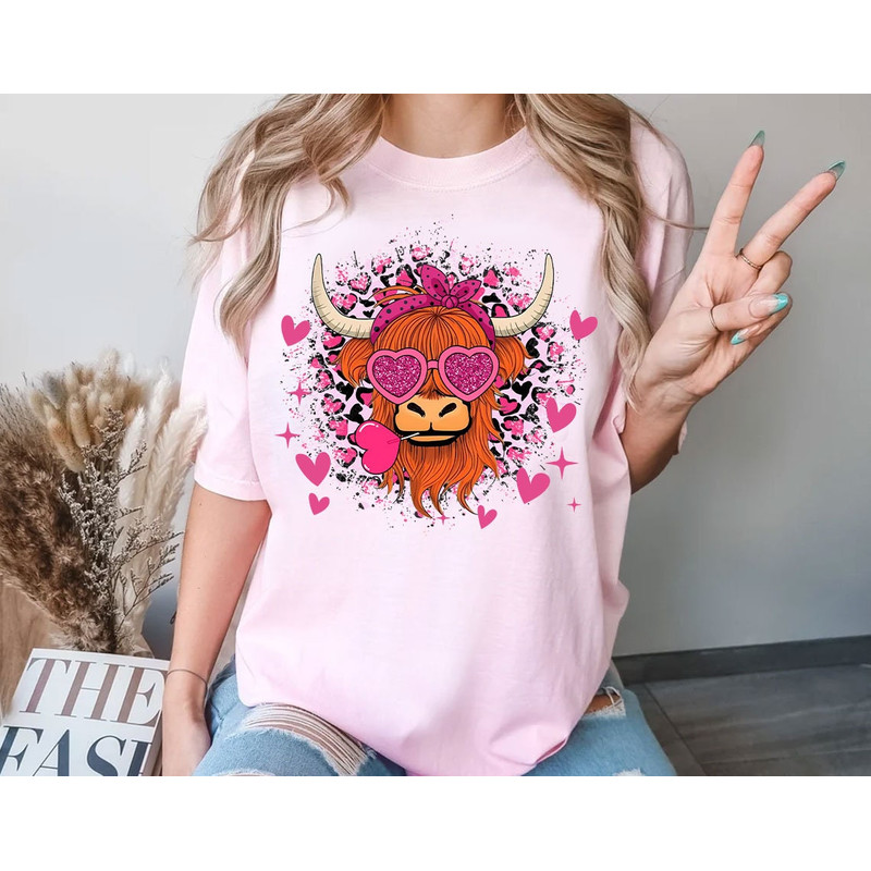 Heifer Valentine Png, Highland Cow Valentine Png, Valentine Day Western Country Png, Love Cow Valentines Day Png, love Sublimation Design.jpg
