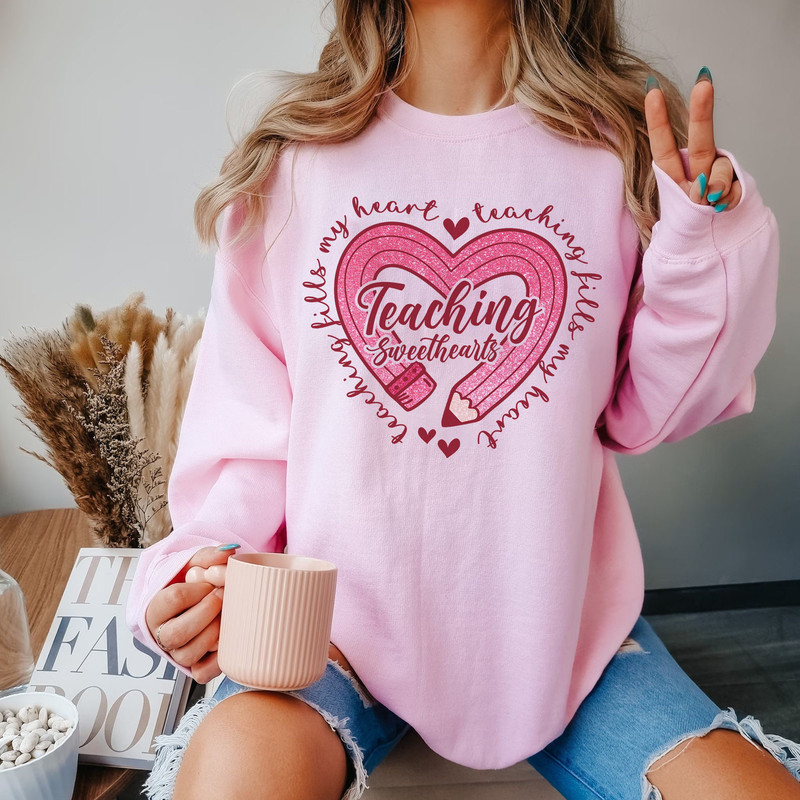 Teaching Sweethearts PNG, Valentines Day PNG, Teacher Png, Teacher Valentine Png, Heart Png, Png Sublimation, Valentine Sublimation Design.jpg