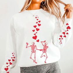 valentines day skeleton, retro dancing skeleton valentine, valentines day sublimation design, funny valentine, png, svg,