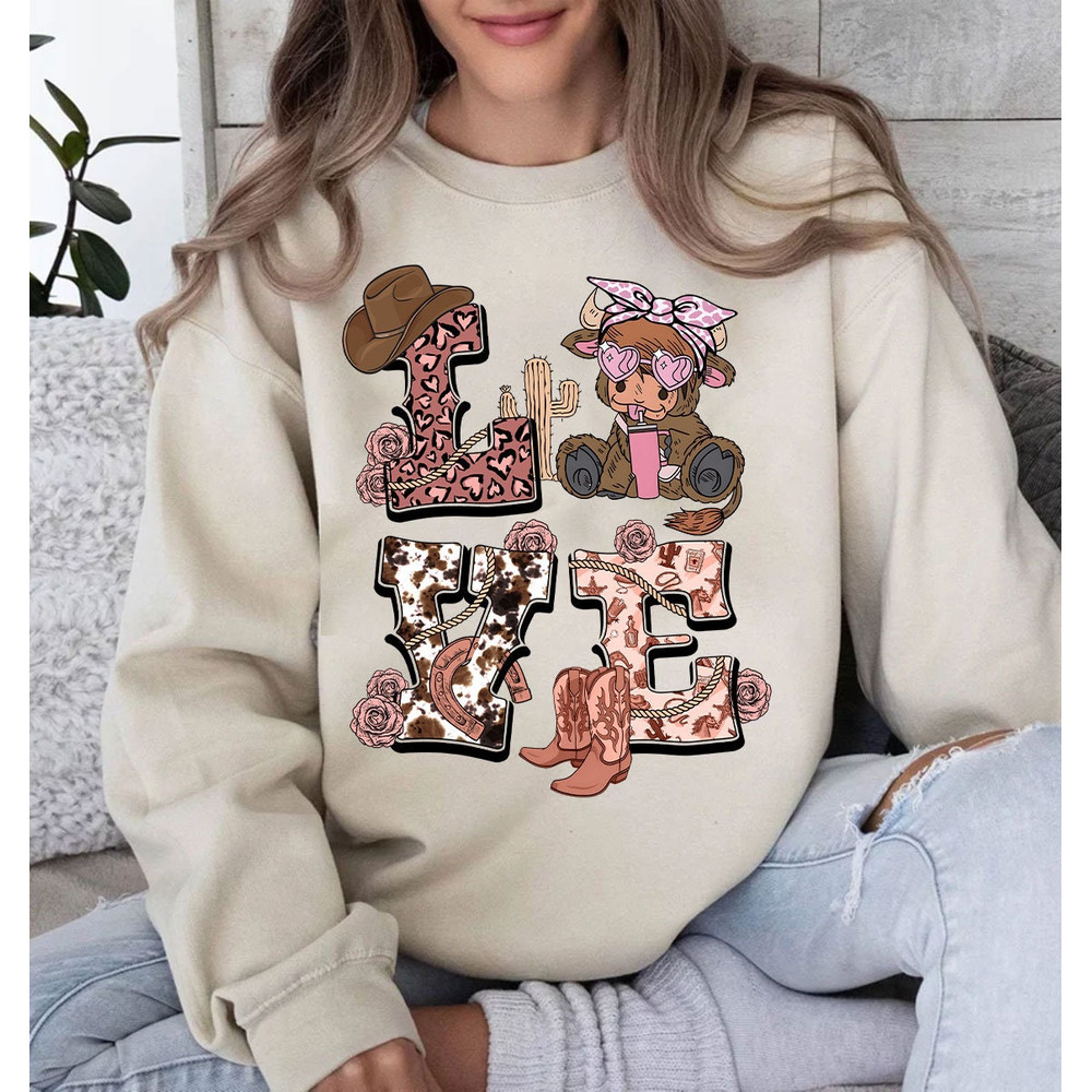 Valentines Highland Cow Png, Western Valentine Png, Highland Cow Valentines Png, Western Country Png, Cow Lover, Valentines Gift.jpg