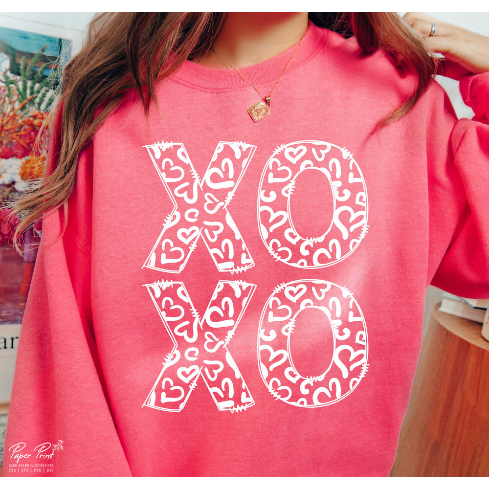 Hugs and Kisses SVG, Xoxo Svg, Heart Svg, Valentines Svg, Love Svg, Valentine Shirt Svg, Heart Leopard SVg, Valentine's Day Svg, Cut Files.jpg