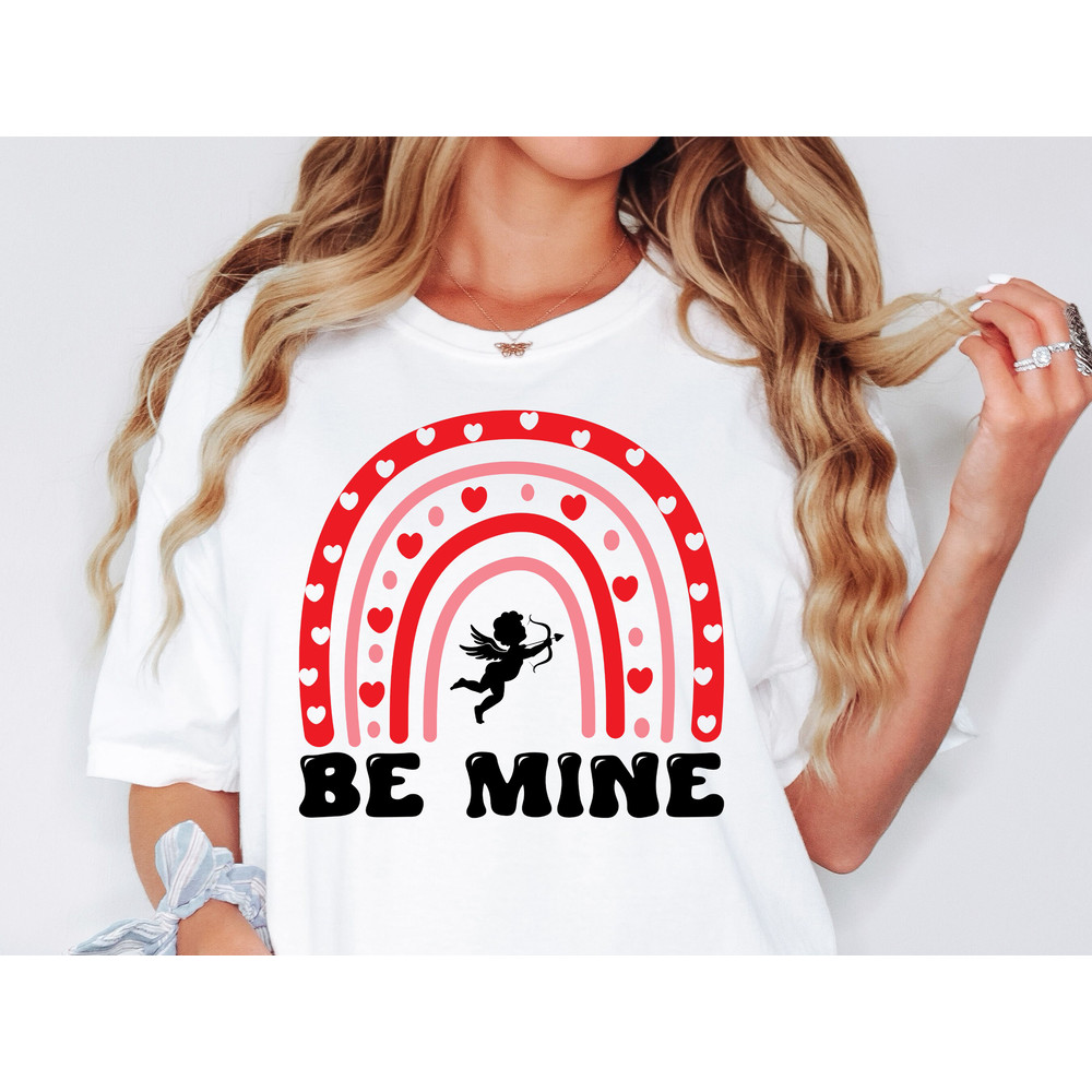 Be Mine With Valentine Rainbow SVG, Funny Valentine Svg, Love Svg, Heart Svg, Be Mine Svg, Hello Valentine Svg, Valentine's Day Svg, Cricut.jpg