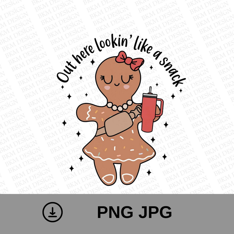 Out Here Lookin Like A Snack png, Lookin Like A Snack, Christmas Tree Cake, Stanley Tumbler SVG, Funny Christmas png, Christmas Retro Cookie.jpg