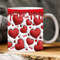 3D Love Hearts Valentine Inflated Mug Wrap, Glitter Valentine's Day Puffy Mug Design,Valentines Day Heart 11oz 15oz Mug Sublimation PNG.jpg