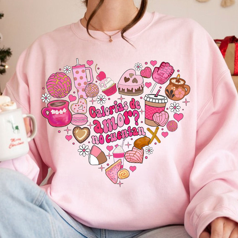 Calorias de amor No Cuentan Png, Mexican Valentine png, Cafecito y Chisme Valentine's Day PNG, Concha Valentine's Day Png, Candy Valentines.jpg