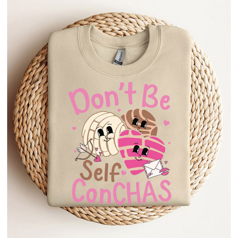 Don't be Self Conchas Valentine Png, Concha Valentine Png, Pastel Valentines Day, Valentines Sublimation, Girl Ghost Png, Valentines Png.jpg