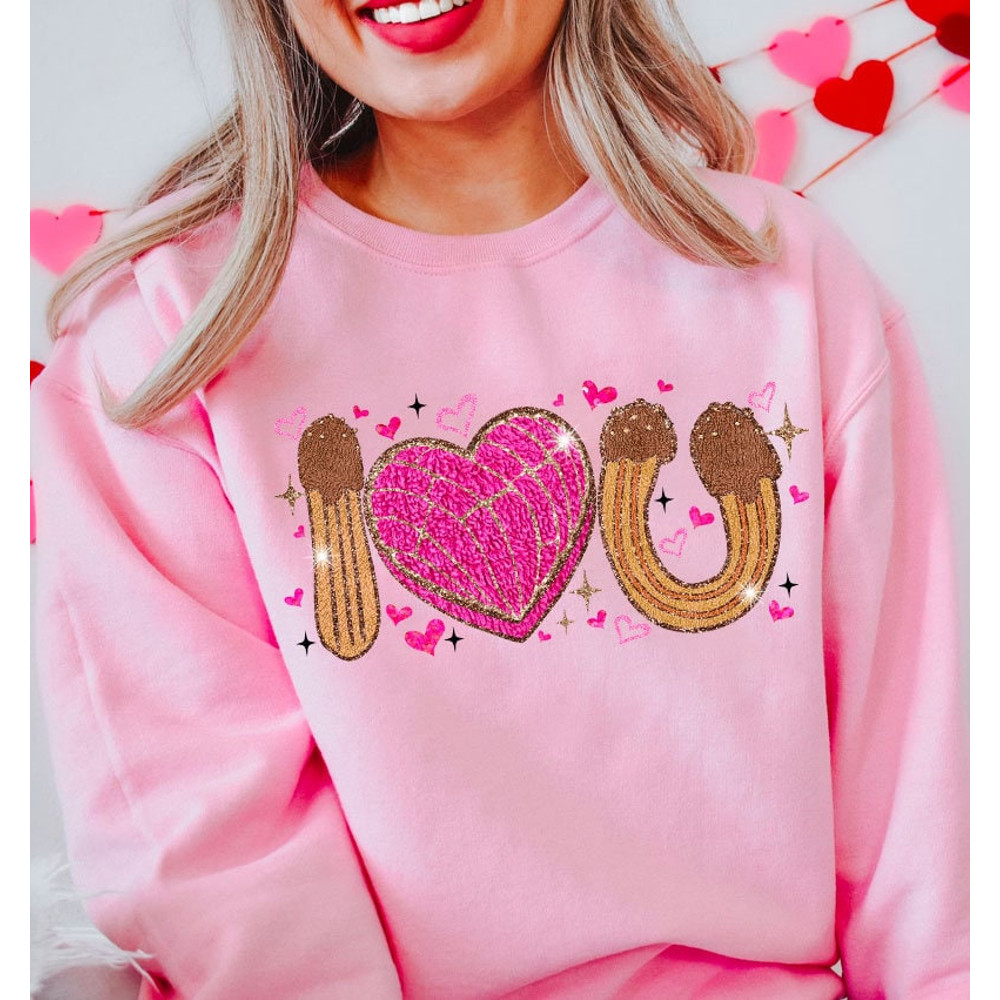Glitter LOVE Conchas Valentine's Day Png Sublimation Design, Chenille Patch Png, Valentines Png, Mexican Valentines Png, Concha Heart Png 1.jpg