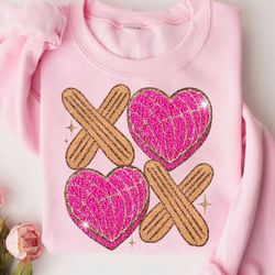 glitter xoxo conchas valentines day png sublimation design, chenille patch png, valentines png, mexican valentines png,