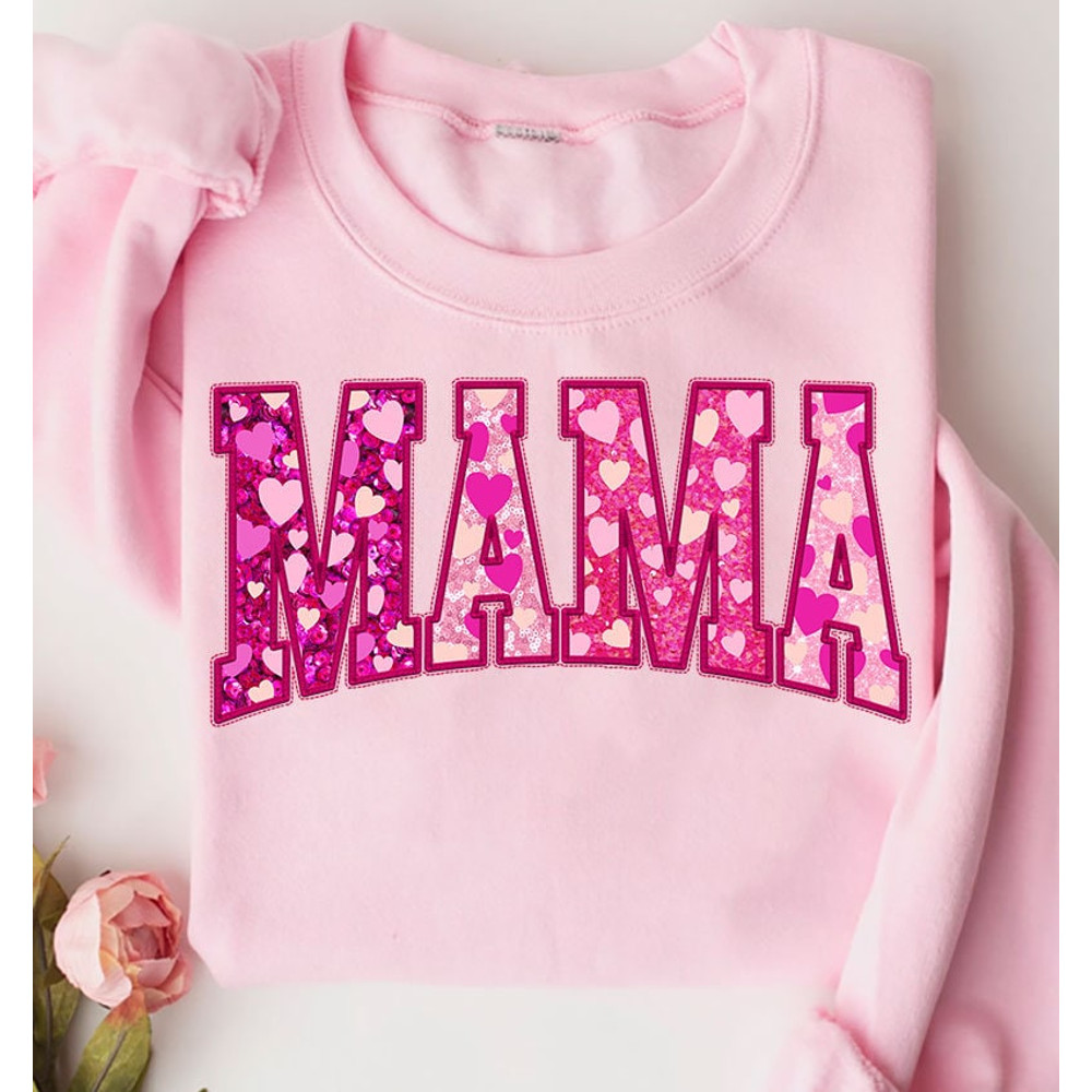 Mama Valentines Day Heart PNG, Faux Sequin Valentines Png, Valentines Day Png, Mama Png, Retro Valentine Png, Glitter Valentines Sublimation.jpg