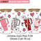 Retro Obsessive Cup Disorder Valentine's Day 16oz Glass Can Png, Valentines Candy Heart Glass Can PNG, Retro Valentines PNG Sublimation.jpg
