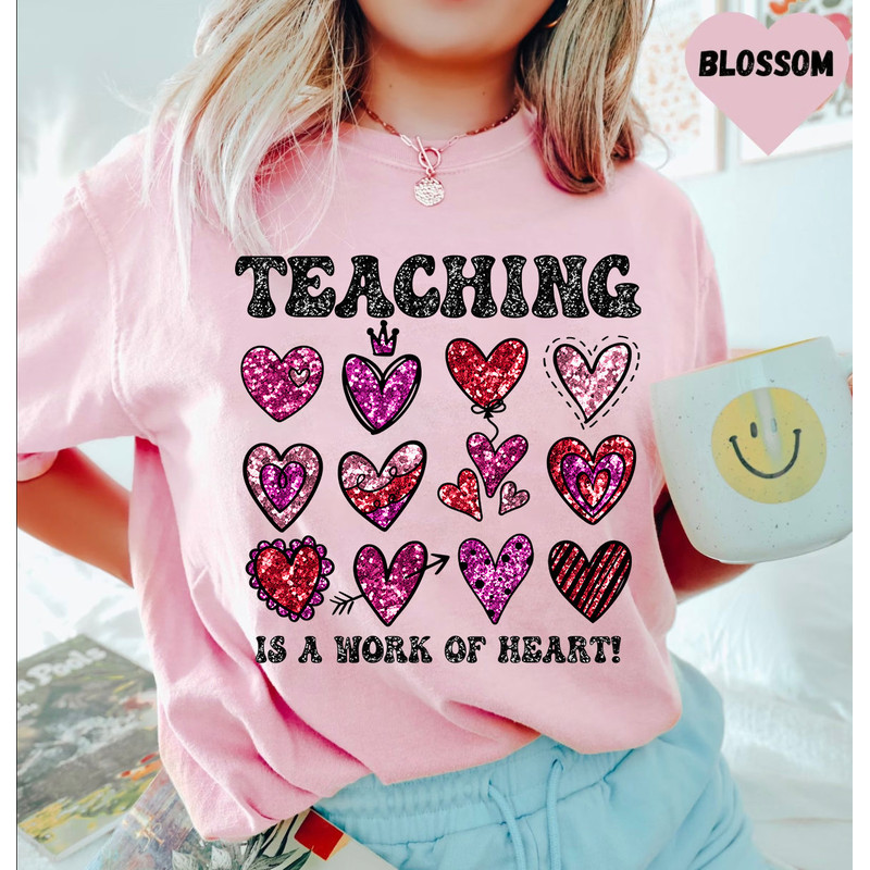 Teaching is the work of heart png, Teacher Valentine Png, Teaching Sweethearts, Valentine XOXO Teacher, School Valentine Png, Valentines Day.jpg