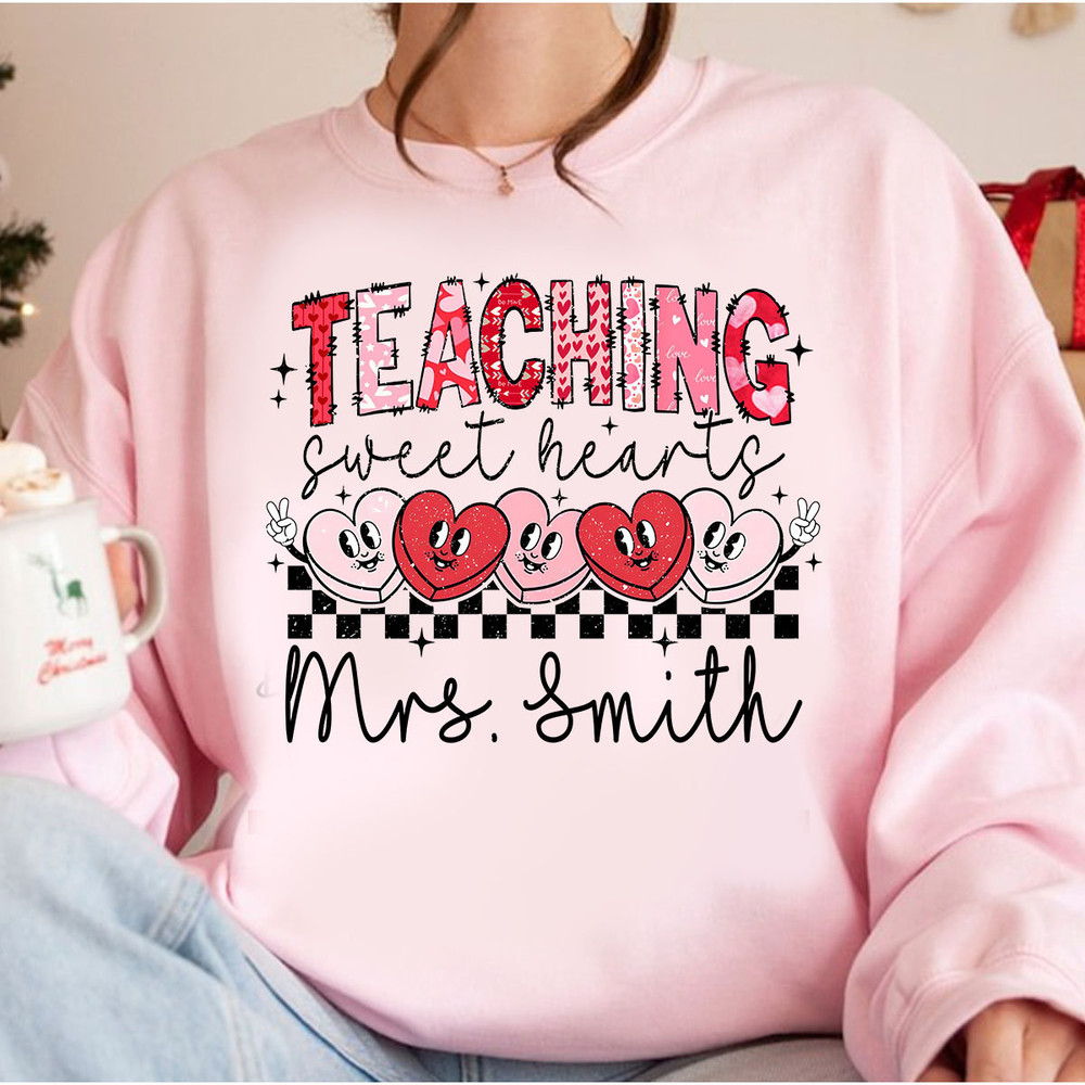 Teaching Sweethearts Png, Valentine Day Png, Custom Teacher Valentine Png, Retro Valentine Png, Teacher Valentine Png, Valentine Shirt 1.jpg