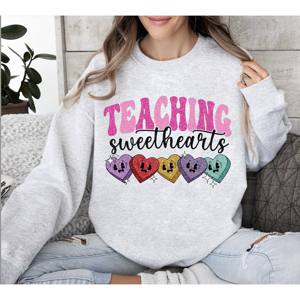 Teaching Sweethearts Png, Valentine Day Png, Teacher Valentine Png, Retro Valentine Png, Glitter Valentine Png, Valentine Shirt.jpg