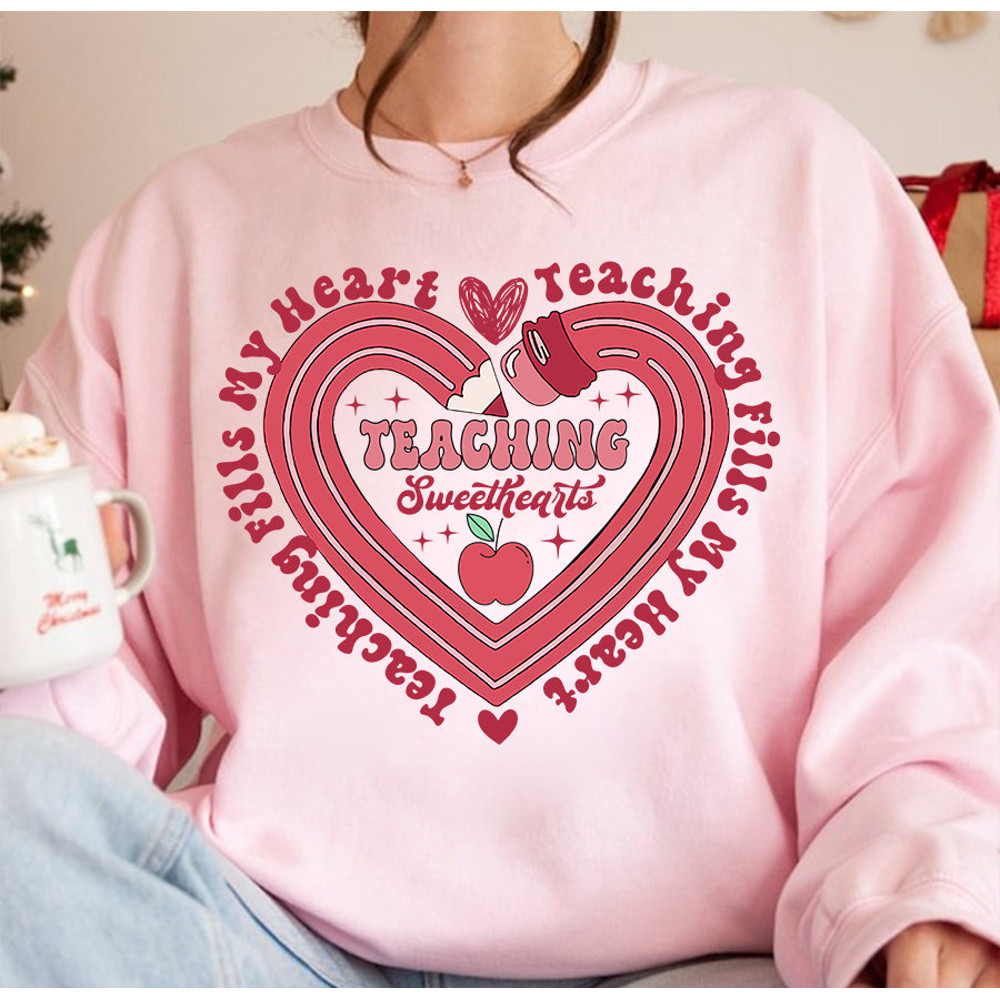 Teaching Sweethearts Png, Valentine Day Png, Teacher Valentine Png, Retro Valentine Png, Teacher Valentine Png, Valentine Shirt 1.jpg
