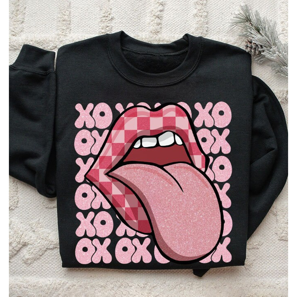 XoXo Kiss Me Sequins Glitter Png, Valentine's Day Sublimation Png, Lover Png, Faux Embroidery Sublimation Design, Retro Valentine Png.jpg