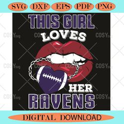 This Girl Loves Her Ravens Sexy Lips Svg, Sport Svg, Sexy Lips Svg,NFL svg,NFL Football,Super Bowl, Super Bowl svg,Super
