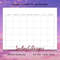 Cute 3 Styles Blank Month Calendar PDF Digital File Print Ready Printable Undated Monthly Yearly Planner.jpg
