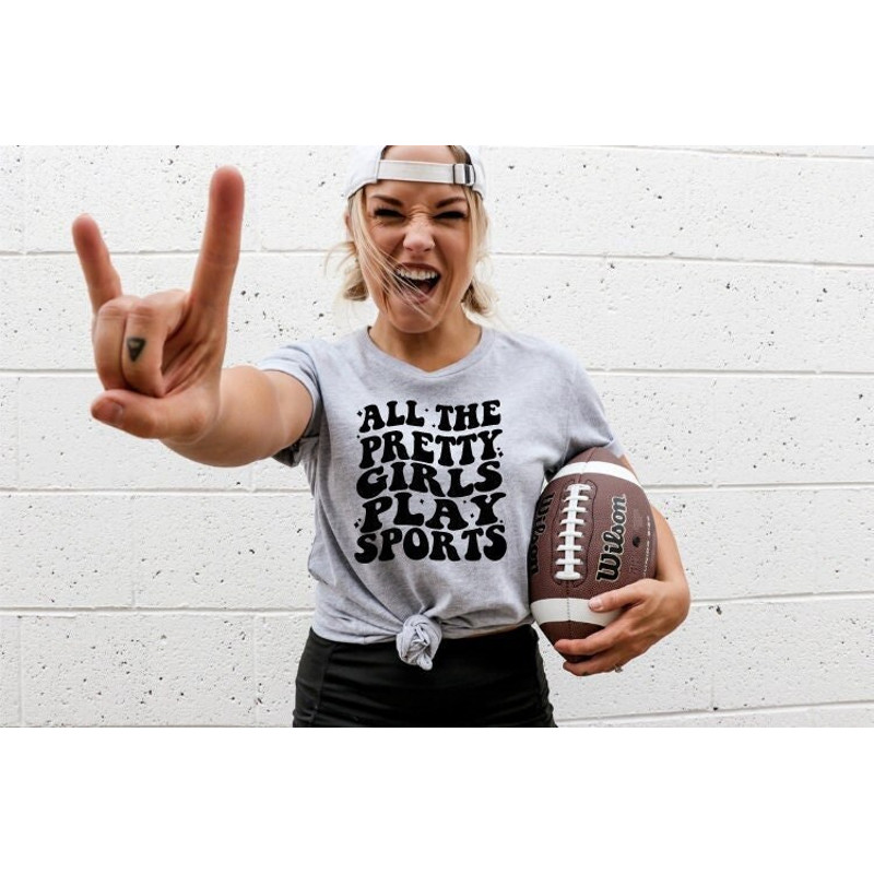 All The Pretty Girls Play Sports SVG, PDF, PNG, jpeg, kids sports svg, Sports Ballpark Mama, Cheer shirts svg.jpg