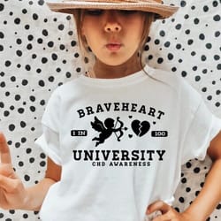 braveheart university svg, congenital heart defect disease svg, chd svg, heart mom sublimation png, chd awareness week s