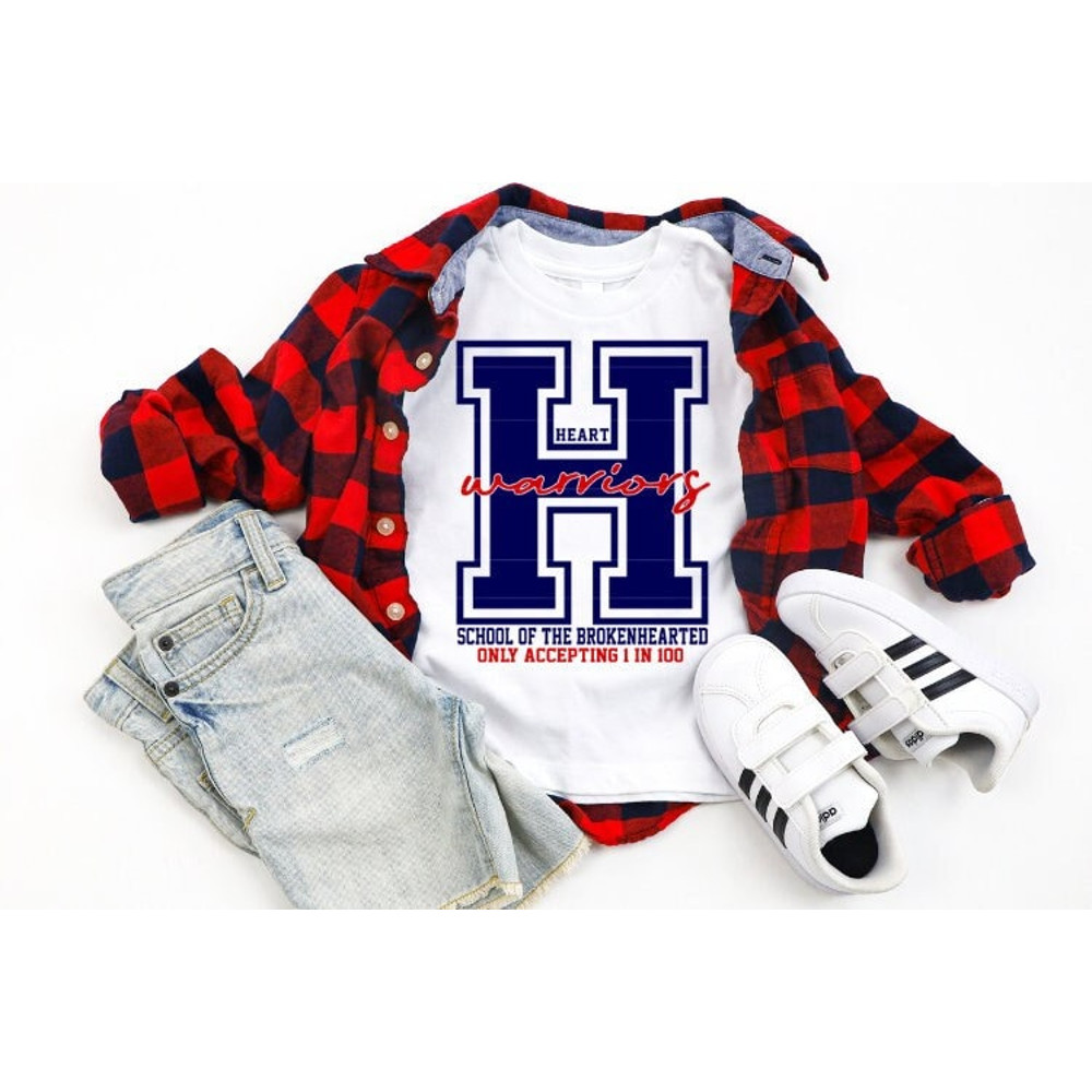 CHD Awareness Shirt SVG, CHD Sublimation png Heart Warriors Athletic University Cut File 1 in 100, Congenital Heart Disease svg png dxf jpeg.jpg