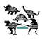 Family Matching Dinosaur Shirts SVG BUNDLE, Dinosaur Birthday Decorations Digital Files, Dinosaur Family Silhouette Baby Shower Clipart.jpg